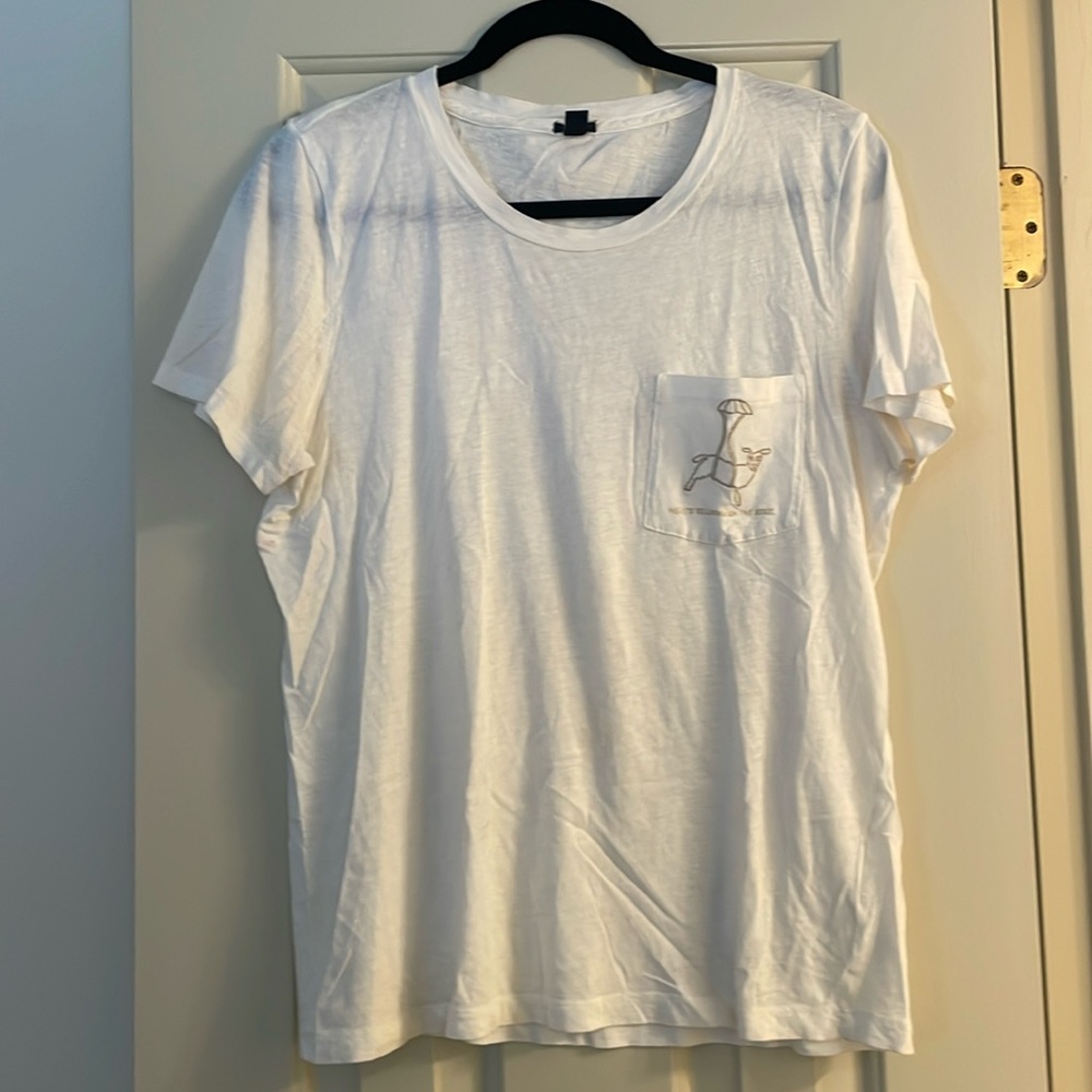 J. Crew Embroidered Collectors T-Shirt
